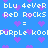 Pixelated blue background with repeated white text and purple heart shapes in a pattern