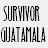 A static contact sheet of a Survivor Guatemala-themed buddy icon featuring text and a partial portrait of Morgan, with visible pixelation in the text and image areas.