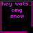 Four identical display pink text on black with a pink border; two contain additional symbols in the bottom-right corner