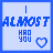 Pixelated blue text on light blue background with heart symbol, showing animation of four distinct heart states