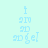 Pixelated text 'angel' in light blue on a split background of pale yellow and light blue, with subtle color variations across four views.