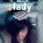 A pixelated image of a person with dark hair and a light-colored top, with text overlays changing across frames.