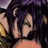 Pixelated static image of a character with dark hair and light skin, partially visible in close-up frame.