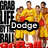 Animated sequence of a group in yellow sports uniforms with red accents, featuring changing text overlays on black rectangular backgrounds.