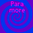 Four identical display a blue and purple spiral background with pink text reading "Para more" in each