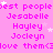 A static image with a bright pink background displaying repeated text in purple and white, including names like Jesabelle, Hayley, Jocelyn, and the phrase 'love them<3ove them<3ove them<3ove them<3' alongside small white stars.