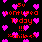 Black background with pink heart shapes and red pixelated text reading "So Confused Today !!! *smiles*" scattered across the image.