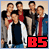 A 2x2 contact sheet of three animated frames from a pixelated AIM buddy icon featuring the boy band B5, with one frame showing text "B5" and another displaying "YOU GOT ME" over group members.
