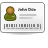 Pixelated icon shows a figure with brown hair and green clothing against a white background, next to blurred text blocks and barcode-like elements.