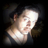 repeated images showing a person in a black tank top and necklace, with varying facial expressions and background lighting