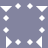 White pixelated shapes on a solid gray background: two inverted triangles, six crosses, and two right-pointing arrows arranged in a grid.