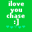 Green background with white pixelated text reading 'ilove you chase :]' and cyan star-like symbols below, showing animation changes in the stars' positions.