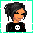Animated contact sheet of a pixel art character and text-based frames with neon-style pink text on dark backgrounds.