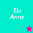 Four display 'Elo Anne' text with a star icon; top-right and bottom-right are static, top-left and bottom-left show star color changes