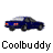 Animated contact sheet of blue sedan car icons with varying angles and positions, each labeled "Coolbuddy" below the vehicle.