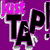 Animated icon shows a person's legs in brown pants and black shoes tapping on a light wooden floor, with text overlays reading "just TAP!" and "Tap is my LIFE!!!".