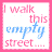 A contact sheet of 17 animated frames showing a pink and blue text-based buddy icon with heart symbols, displaying sequential animation changes in text color and heart opacity.
