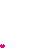 Pixelated pink text fragments and small heart symbols scattered across a white background with solid pink rectangles at the bottom.