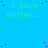 A static image with a bright blue background displaying repeated green text "I Love Winter...." surrounded by scattered dark blue dots.
