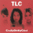 Six distinct TLC-themed images arranged in a , each with unique color schemes and character depictions under the 'TLC' text