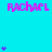 A static image with cyan background, pink text, and purple heart symbols arranged in a pattern