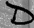 A black-and-white animated contact sheet showing two frames of a stylized text logo with handwritten script on a pixelated background.
