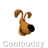 Animated contact sheet of a cartoon dog character with multiple expressions and poses across 14 frames, including upright, upside-down, and mouth-open states, all labeled "Coolbuddy" below each frame.