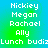 Pixelated text list on gradient background with repeated names and partial phrase, no visible motion.