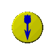 Animated contact sheet of a yellow coin icon with blue arrow symbol rotating through multiple angles on gray background.