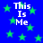 Blue background with green stars and white text reading "This Is Me" in four separate blocks.