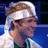 Pixelated image of a person with light brown hair wearing white headband and green-trimmed shirt, next to bright pink background with text "dougie" and small heart symbol.