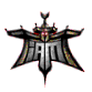 Animated icon with symmetrical design featuring central 'FAM' text, wing-like extensions, and a crown atop; color palette includes black, gray, red, green, yellow.