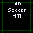 Two identical pixelated display white text on black backgrounds with green borders