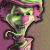 A 2x2 contact sheet of a pixelated animated buddy icon featuring a green-skinned clown-like character, text reading "THE RIDDLE-BOY", and a circular logo with a running stick figure mascot.