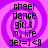 Purple and pink spiral background with black text reading 'cheer dance girl s. my life dez=] <8' in four identical quadrants.