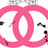 A static pixelated icon featuring a large pink circular shape with white inner sections and black accents on the left and right sides.