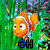 six pixelated images featuring characters and text: Nemo, a blonde anime figure, Jesus, Edward Cullen, Twilight character, and a man with sunglasses