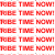 Red and white text repeats 'TOBE TIME NOW!' across a , with 'GO INDIANS' in bold red letters over blurred rose images