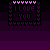 Pixelated icon with 'I LOVE YOU' text in pink, surrounded by a border of small hearts on dark purple background.
