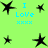 Green background with multiple black star icons and blue text reading "I Love xxxx" in pixelated font.