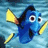 Pixelated blue fish with yellow fins swims left to right against light blue water background, text reads 'Something Is Really Fishy Around Here!'