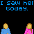 Pixelated text and character icons arranged in on a black background, with blue and pink color-coded figures expressing emotional states