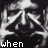 Black-and-white pixelated image with repeated abstract shapes and overlaid text fragments in a