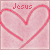 Pink heart outline with 'Jesus' and 'You' text on textured background, some frames show '4ever' in bottom-right corner.