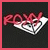Animated icon shows 'ROXY' text above a diamond-shaped object with eyes, transitioning from red border to white border.