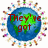 A static image of a blue globe with green landmasses surrounded by small colorful figures, with red text reading "They've got the right idea" overlaid.