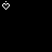 A black-and-white animated contact sheet of a text-based buddy icon featuring repeated lyrics and heart symbols, with visible frame-to-frame variations in text positioning.