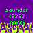 Pixelated green text and symbols on purple background with yellow-green pixel art at bottom, animated as static image.