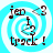 Animated icon with cyan and white spiral background, displaying text "jed <3" and "track!" with a musical note symbol.