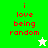 Green and white pixelated icon with red text 'i love being random' and a small white star on green background, and a green star on white background.